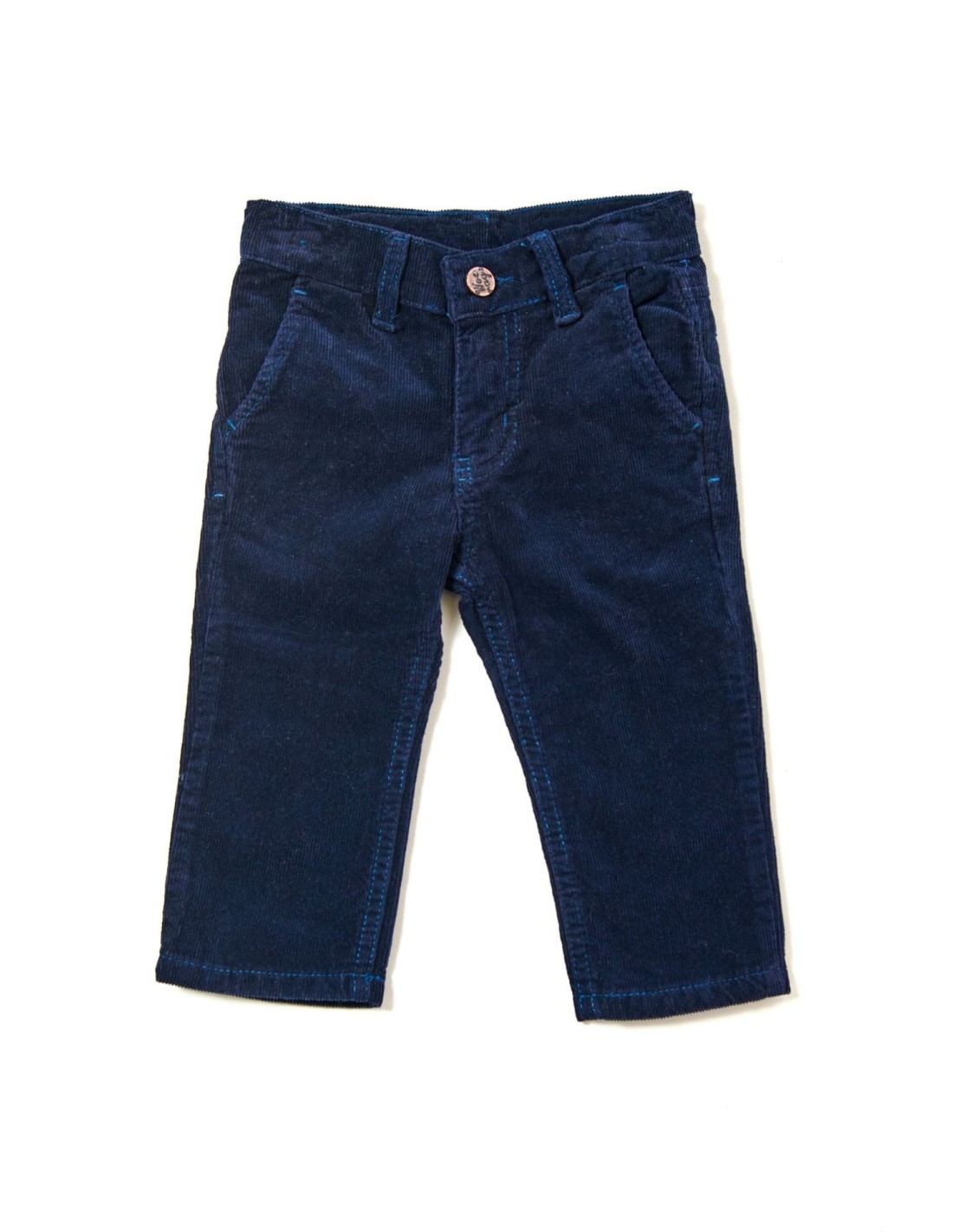 Navy blue corduroy shorts for boys NDZ1687 - Online store - Boutique